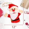 Hopearl Plush Christmas Santa Claus Hand Puppet with Open Movable Mouth for Imaginative Play, Role Play, Interactive Toy for Storytelling Teaching Puppet Theater, Gift for Kids Boys Girls, Red, 16'' view 2