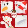 Hopearl Plush Christmas Snowman Hand Puppet with Open Movable Mouth for Imaginative Play, Role Play, Interactive Toy for Storytelling Teaching Puppet Theater, Gifts for Kids Boys Girls, White, 17'' view 4