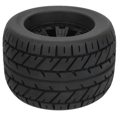 Naroote Sales Rubber RC Tire, Excellent Grip Rubber+Plastic 1/8 RC Car Tire, Strong AntiSkid Rovan/HPI/Savage HSP/ZD Racing for XL Mounted/GT Flux 1/8 Truck Redcat