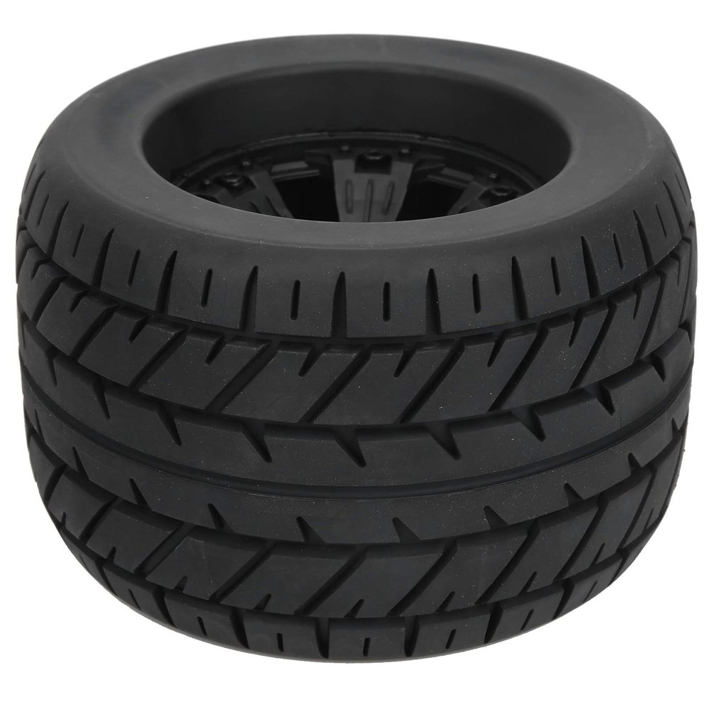 Naroote Sales Rubber RC Tire, Excellent Grip Rubber+Plastic 1/8 RC Car Tire, Strong AntiSkid Rovan/HPI/Savage HSP/ZD Racing for XL Mounted/GT Flux 1/8 Truck Redcat