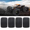 Naroote Sales Rubber RC Tire, Excellent Grip Rubber+Plastic 1/8 RC Car Tire, Strong AntiSkid Rovan/HPI/Savage HSP/ZD Racing for XL Mounted/GT Flux 1/8 Truck Redcat view 3