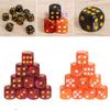 BOBEINI 10Pieces/Set Acrylic Polyhedral Dice for TRPG Board Game Pink view 3