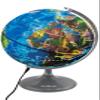 Lexibook Luminous Globe Planetarium, STEM, 2-in-1 Globe during the day, Constellation map at night, Blue/Black, NLJ185EN view 2