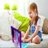 LEXIBOOK, Frozen, Educational and Bilingual Laptop Italian/English, Girls Toy with 124 Activities to Learn, Play Games and Music with Elsa & Anna, Blue/Purple, JC598FZi5 view 4