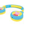 LEXiBOOK Peppa Pig 2-in-1 Bluetooth Headphones Stereo Wireless Wired, Kids Safe, Foldable, Adjustable, Yellow/Blue, HPBT010PP view 2