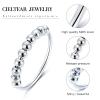 CIELTEAR 925 Sterling Silver Fidget Rings for Women Calm Anxiety Rings for Women Spinner Fidget Jewelry for Anxiety 6 view 2