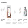 Baby-Bump Headphones  Plays and Shares Music, Sound and Voices to The Womb  Premium Baby Bump Speaker System  Including bebon Tunes APP (iOS and Android) (_White) view 4