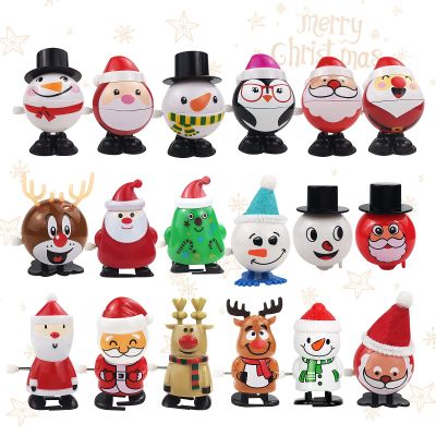 18 Pcs Wind Up Toys for Kids Christmas Stocking Stuffers, Jumping and Walking Clockwork Toys for Christmas Party Favors Supplies Gift Goody Bag Filler, Mini Christmas Toy for Kids Boys Girls Toddlers