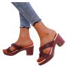 ZBYY Women's Wedge Sandals,Fashion Comfort Slip On Peep Toe High Heel Platform Sandals Slide Wedge Sandals view 1