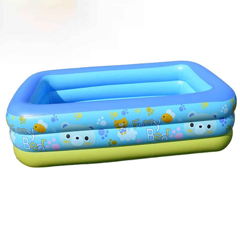 inflatable pool with Free Inflatable Pump,Family Full-Size Kiddie Pools, Inflatable Lounge Pool for Kiddie, Kids, Adult, Toddlers for Ages 3+,Outdoor, Garden, Backyard Swimming Pool.
