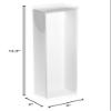 DollSafe Clear Folding Display Box with White Liners and Black Elastic Stabilizers for 11-12 inch Fashion Doll, 3" W x 2" D x 12.5" H, Pack of 3 view 3