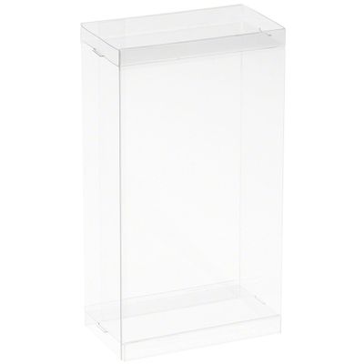 DollSafe Clear Folding Display Box for 5-6 inch Dolls and Action Figures, 4" W x 2.25" D x 6.5" H, Pack of 2
