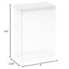 DollSafe Clear Folding Display Box for 5-6 inch Dolls and Action Figures, 4" W x 2.25" D x 6.5" H, Pack of 2 view 4