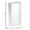 DollSafe Clear Folding Display Box with White Liners and White Elastic Stabilizers for 11-12.5 inch Dolls and Action Figures, 4" W x 2.25" D x 13" H, Pack of 3 view 4