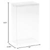 DollSafe Clear Folding Display Box for 7-8 inch Dolls and Action Figures, 4" W x 2.25" D x 8.5" H, Pack of 2 view 4
