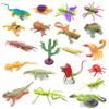 Guaishou 20pcs Realistic Bugs Plastic Insects Animals Figures Toys Contains Ladybugs Caterpillars Beetles Mantises Scorpions Lizards Snakes Frogs Ants view 1
