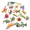 Guaishou 20pcs Realistic Bugs Plastic Insects Animals Figures Toys Contains Ladybugs Caterpillars Beetles Mantises Scorpions Lizards Snakes Frogs Ants view 3