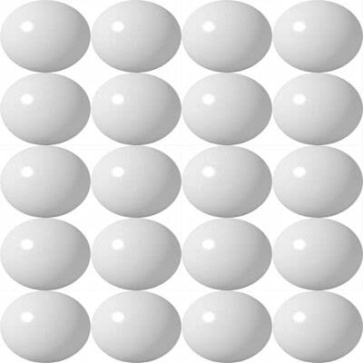Big Game Toys~White Hungry Hungry Hippos Game - 20 Replacement Glass Marbles Balls Decor/Vase Filler/Aquarium