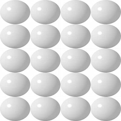 Big Game Toys~White Hungry Hungry Hippos Game - 20 Replacement Glass Marbles Balls Decor/Vase Filler/Aquarium