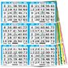 United Novelty 6 on 10 up Bingo Paper Cards- 50 Books- 500 Sheets- 10 view 1