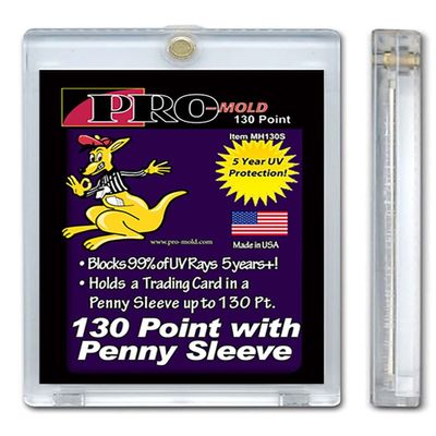 pro mold Box (18) Pro-Mold 130pt. Magnetic One Touch Card Holders Holds Card with Penny Sleeve MH130S