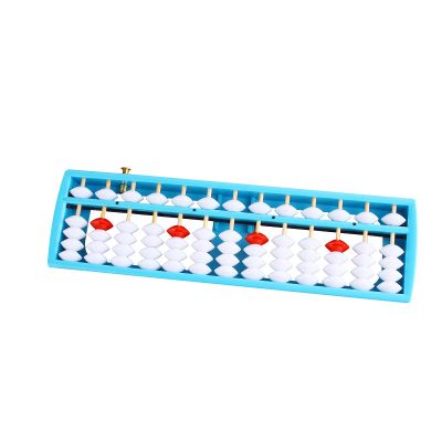 Larcele Bead Arithmetic Counting Abacus with Reset Button,13 Column SP-02 (Blue 1)