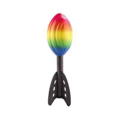 BATYY Vortex Aero Howler Foam Ball  Rainbow Classic Long-Distance Football PU Flying Ball Indoor and Outdoor Fun, 28x8cm