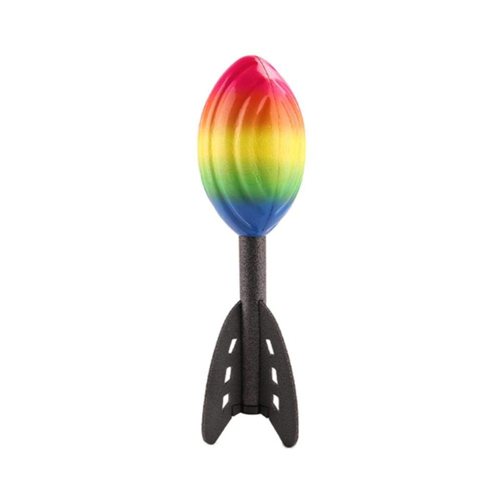 BATYY Vortex Aero Howler Foam Ball  Rainbow Classic Long-Distance Football PU Flying Ball Indoor and Outdoor Fun, 28x8cm