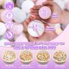 GOGOSO Ball Pit Balls for Toddler, Baby Plastic Playballs Kids Soft Pastel Pelotas Non-Toxic BPA-Free,Pink+Grey+Beige+White,100 Balls view 2