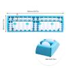 Larcele Bead Arithmetic Counting Abacus with Reset Button,13 Column SP-02 (Blue 2) view 2