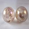 Big Game Toys~Set of 2 Fairy 35mm Boulder Translucent Peach/Pink White Swirl Large Shooter Solid Glass Marbles Home Decor/Vase Filler/Aquarium view 3