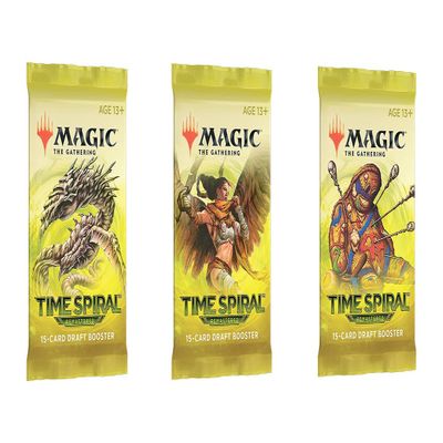 3 Packs Magic: The Gathering Draft Booster Pack Lot MTG Time Spiral Remastered