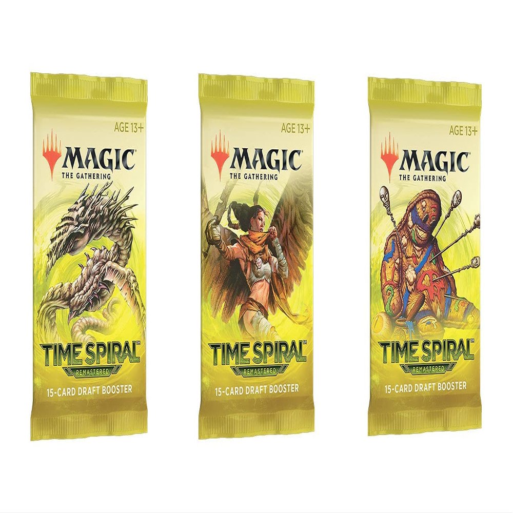 3 Packs Magic: The Gathering Draft Booster Pack Lot MTG Time Spiral Remastered