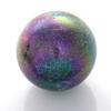 Big Game Toys~Toe Breaker 50mm (2") Jupiter w/Stand Metallic Iridescent Speckled Marbles Glass Ball Huge Home Decor/Vase Filler/Aquarium view 1