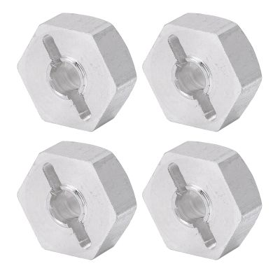 Aluminum Alloy Wheel Hub Adapter, Lightweight and Durable, RC Car Parts, Hex Drive Design, for WLtoys Models, DIY Installation, and Multi-Purpose Usage