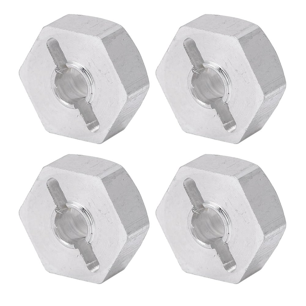 Aluminum Alloy Wheel Hub Adapter, Lightweight and Durable, RC Car Parts, Hex Drive Design, for WLtoys Models, DIY Installation, and Multi-Purpose Usage