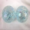Big Game Toys Set of 2 Snowflake 35mm Boulder Translucent Iridescent Sparkle Speckle Glitter Large Shooter Solid Glass Marbles Home Decor/Vase Filler/Aquarium view 1