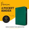 Card Guardian - 4 Pocket Premium Binder for 160 Cards (Green) | Zipper Closure and Side Loaded Pockets | Compatible with Trading & Sports Cards including Magic the Gathering, Yugioh, Baseball Cards view 2