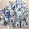Big Game Toys~25 Glass Marbles Tiger Shark Iridescent White/Purple/Blue Swirl Classic Style Game Pack (24 Player, 1 Shooter) Home Decor/Vase Filler/Aquarium view 4