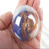 Big Game Toys Large 2" (50mm) Fun FAIR Toe Breaker Iridescent Clear/Red/Blue Swirl Large Shooter Solid Glass Marbles Home Decor/Vase Filler/Aquarium view 2