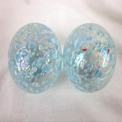 Big Game Toys Set of 2 Opal Sparkle 35mm Boulder Translucent Iridescent Sparkle Speckle Glitter Large Shooter Solid Glass Marbles Home Decor/Vase Filler/Aquarium