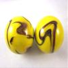 Big Game Toys Set of 2 Bumble BEE 35mm Boulder Yellow/Black Swirl Large Shooter Solid Glass Marbles Home Decor/Vase Filler/Aquarium view 1
