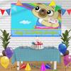 Chip and Potato Birthday Banner Personalized Party Backdrop Decoration 60x42 Inches - 5x3 Feet view 1