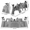TimMee Star Attack Battle Station - Action Figure Size for Play & Display - USA view 2