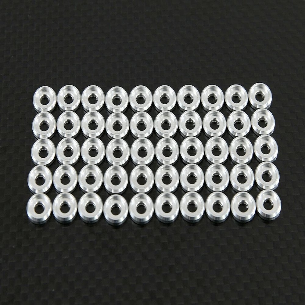 550 600 Helicopter Main Frame Gasket/Spacer for Align Trex Helicopter Screws (Silver)