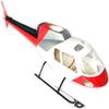 RC Helicopter Fuselage AS350 Ecureuil Painting 500 Size Fuselage Desinged for The T-Rex 500 Red White Silver view 1