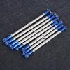 Tgoon RC Pull Rod, 8PCS Professional Adjustable Tie Link Rod, 4x150mm Aluminum End for 1/10 Erevo2 0 5319x 5338r, RC Servo Links Tie Rod RC Accessories(Blue Silver) view 4