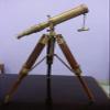 Royal Vintage Brass Nautical Telescope with Wooden Tripod Marine Gift Item. view 1