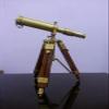 Royal Vintage Brass Nautical Telescope with Wooden Tripod Marine Gift Item. view 2