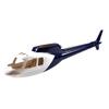 RC Helicopter Fuselage AS350 Ecureuil White-Blue Painting 500 Size Fuselage Desinged for The T-Rex 500 view 1